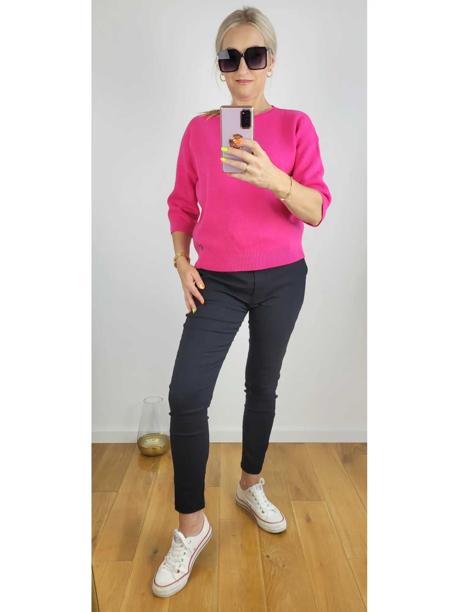 Sweter Fabiano Różowy