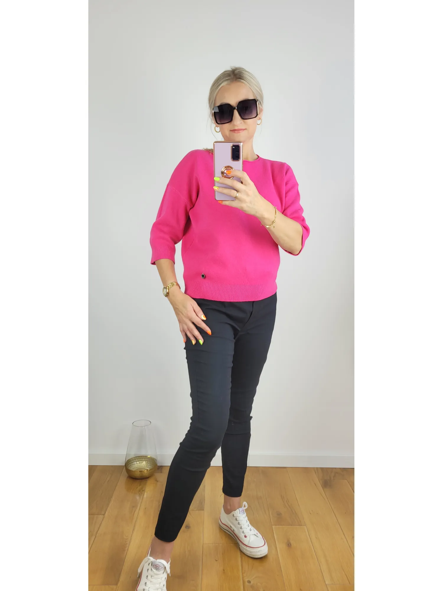 Sweter Fabiano Różowy