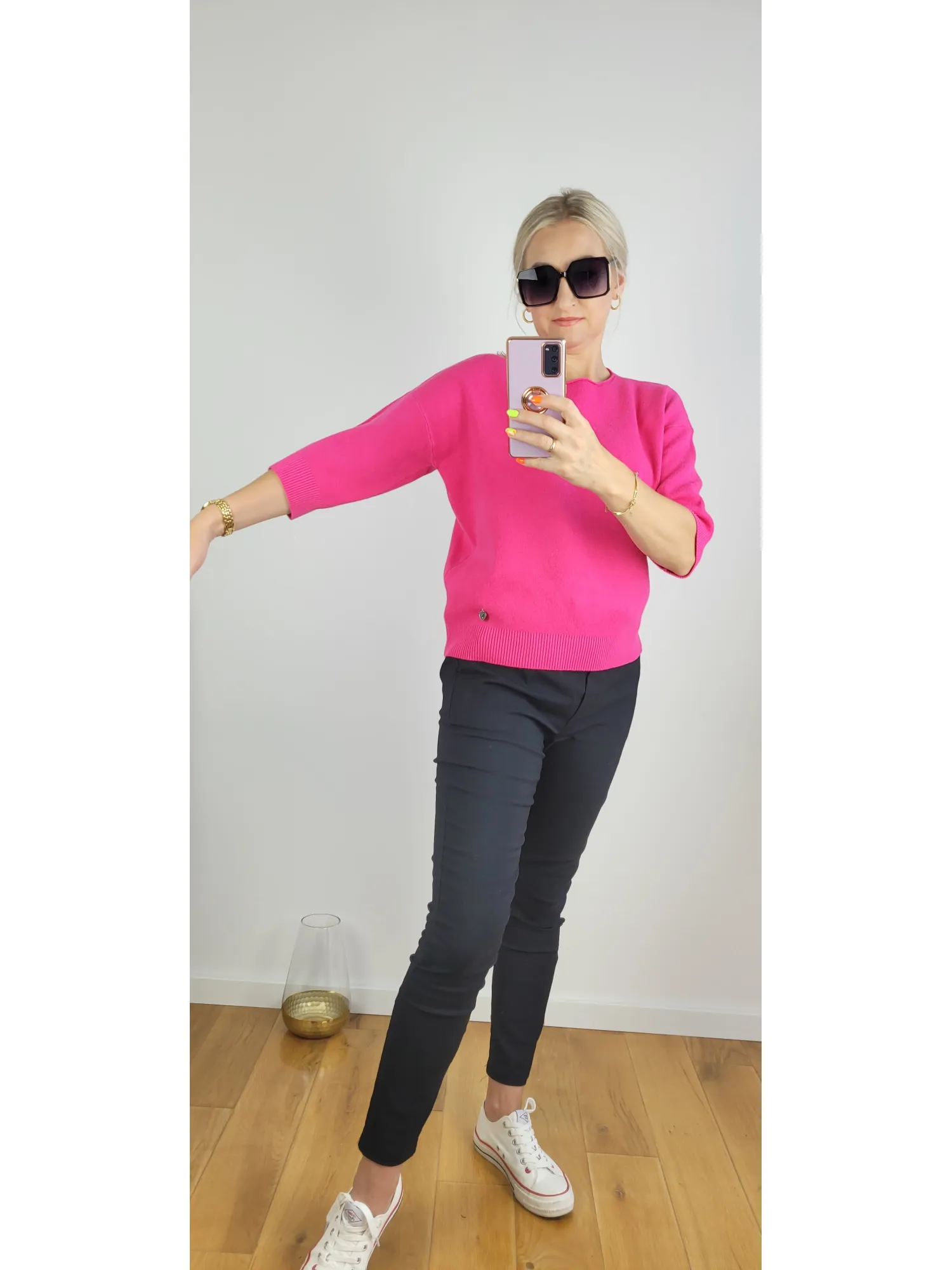 Sweter Fabiano Różowy