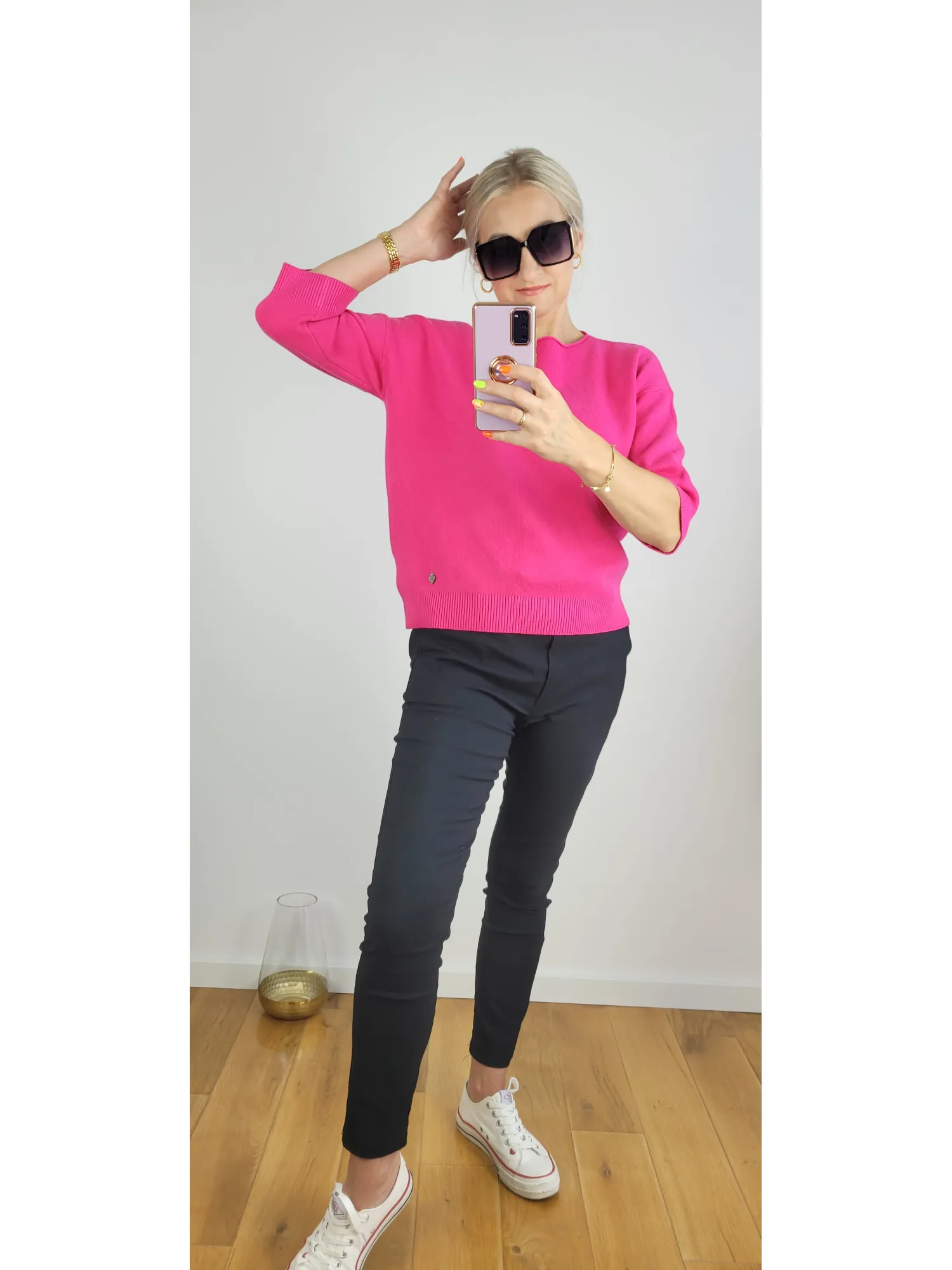 Sweter Fabiano Różowy