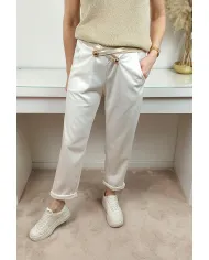 Spodnie Livan's śmietanka