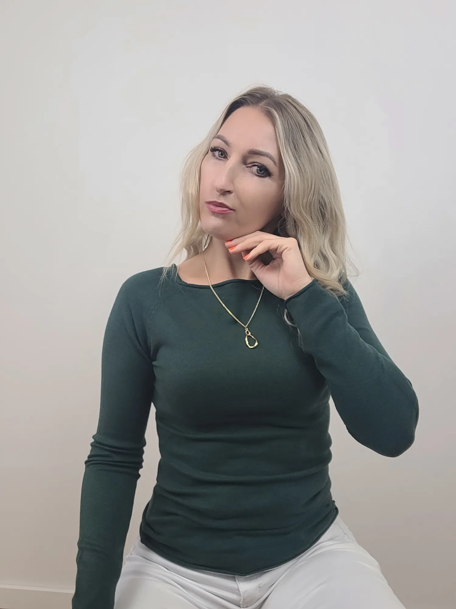 Bluzka Rika butelkowa zieleń